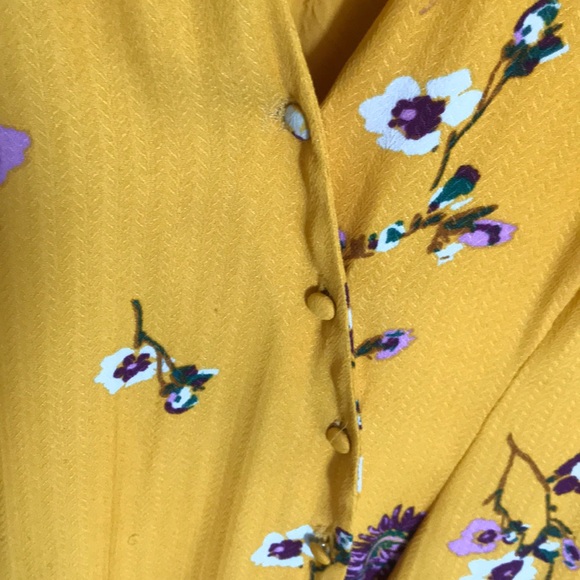 HP ๐นFree people yellow floral midis dress - Picture 5 of 6